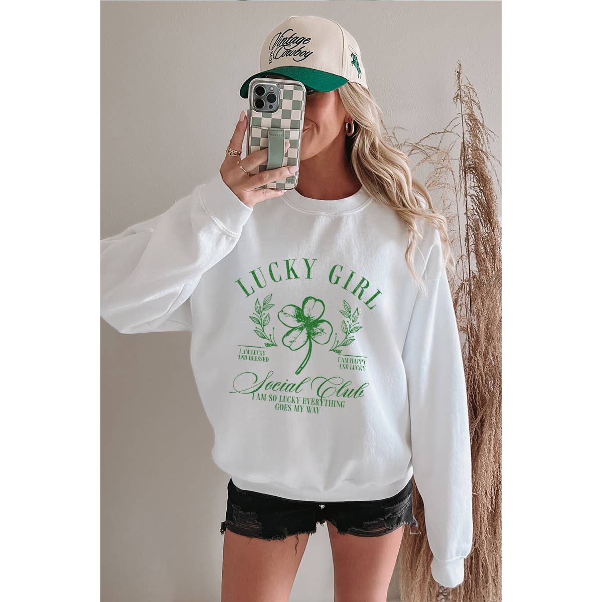 Luckygirl St Patricks Day Graphic Sweatshirts