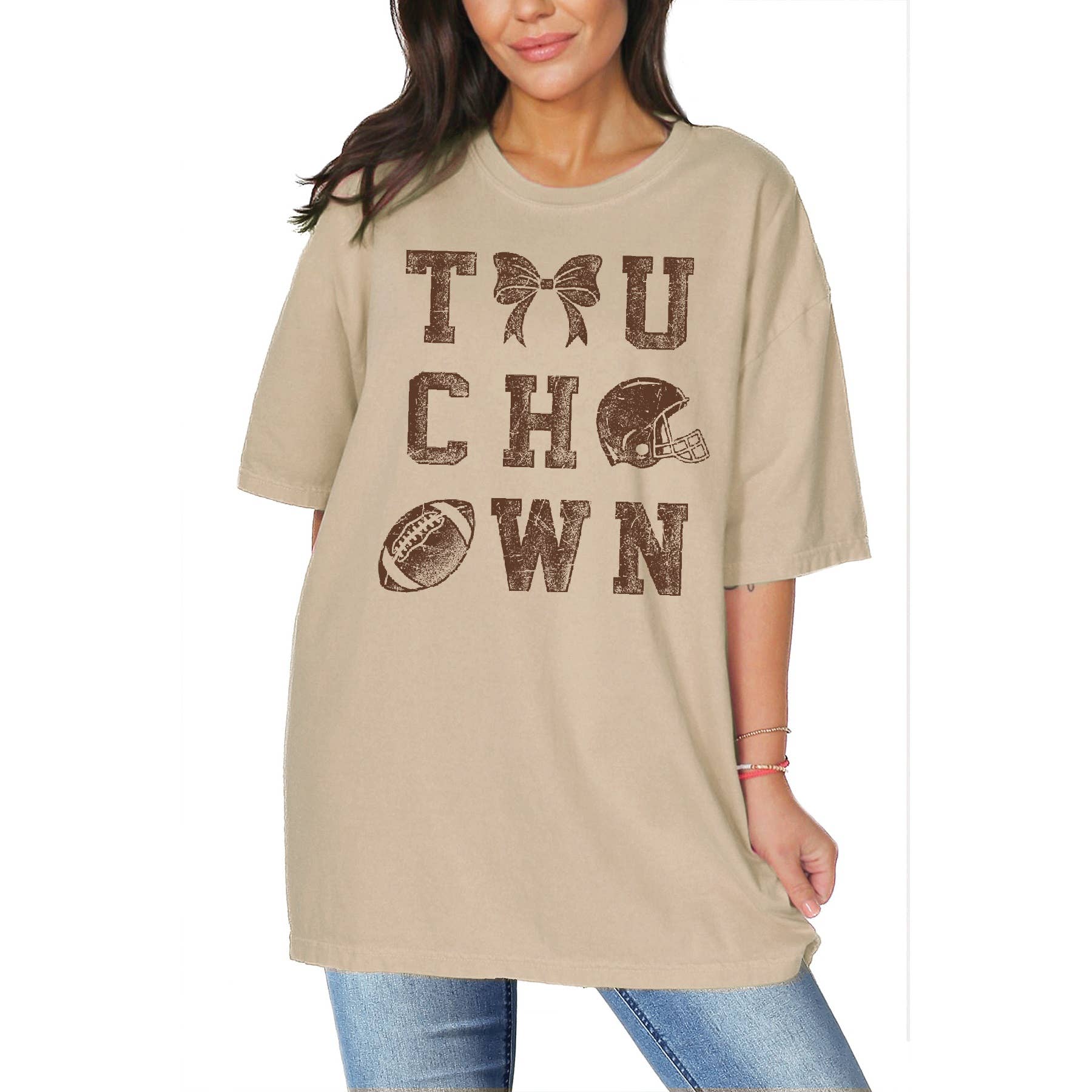 Touch Down - Oversized Unisex T Shirt