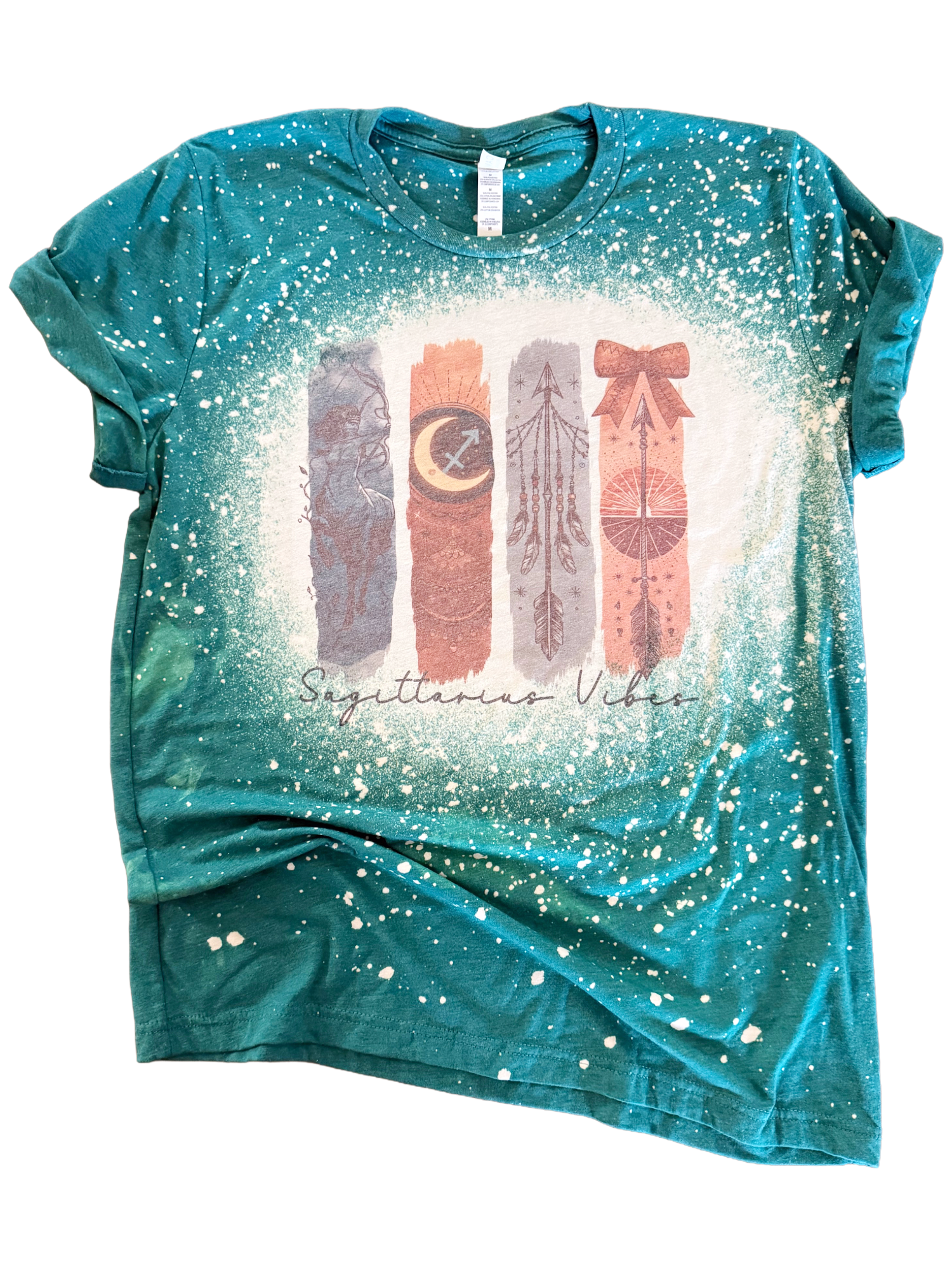 Sagittarius Vibes –  Zodiac Bleached Tee