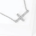 Cz Gold-Dipped Cross Necklace