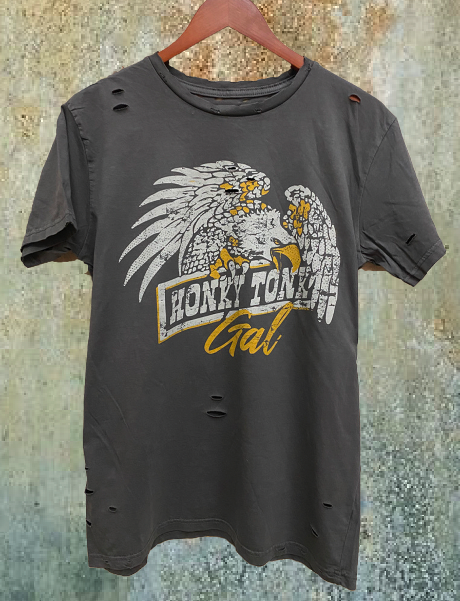 Honky Tonk Gal Distressed T-Shirt