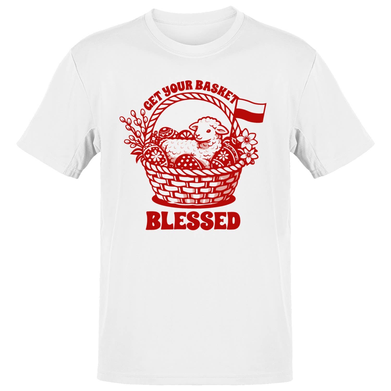 Basket Blessed Easter Lamb Men's T-Shirt