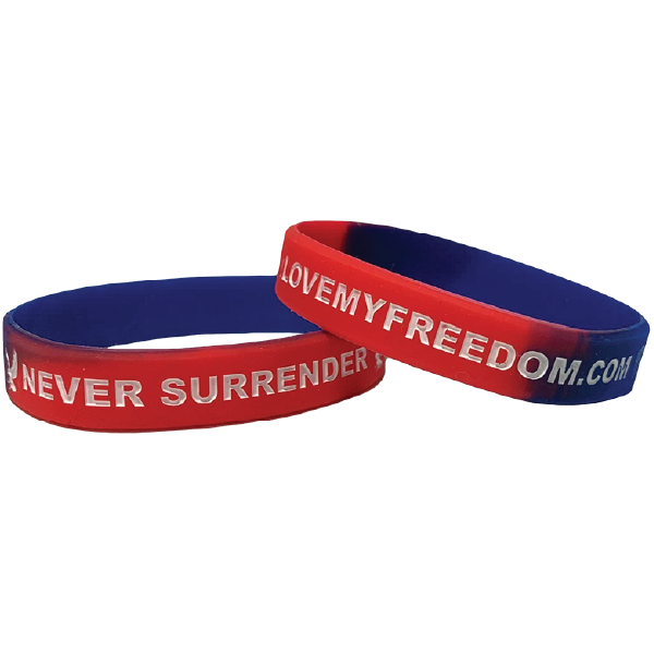 Never Surrender Wristband - 9801