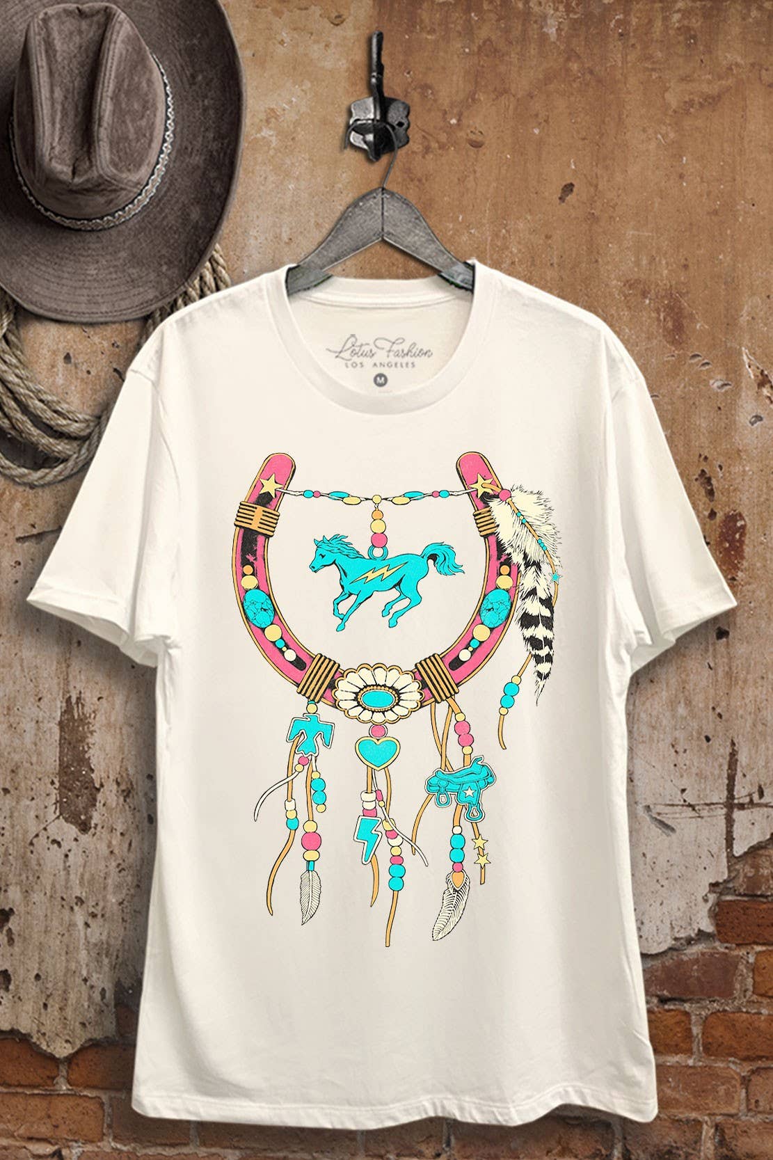Horseshoe Art Graphic Top