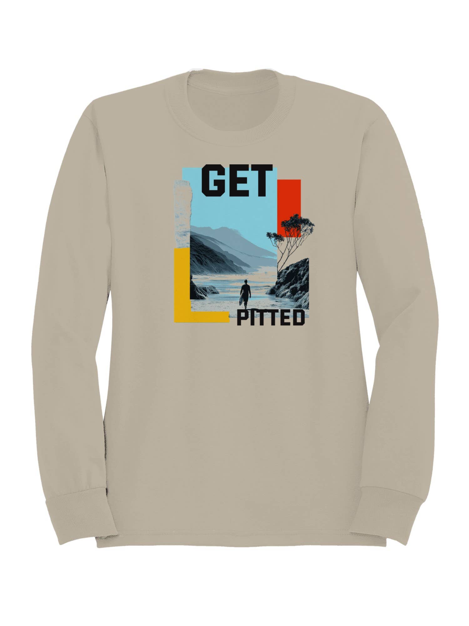 Get Pitted Surf Adventure Art Men's Sweatshirt