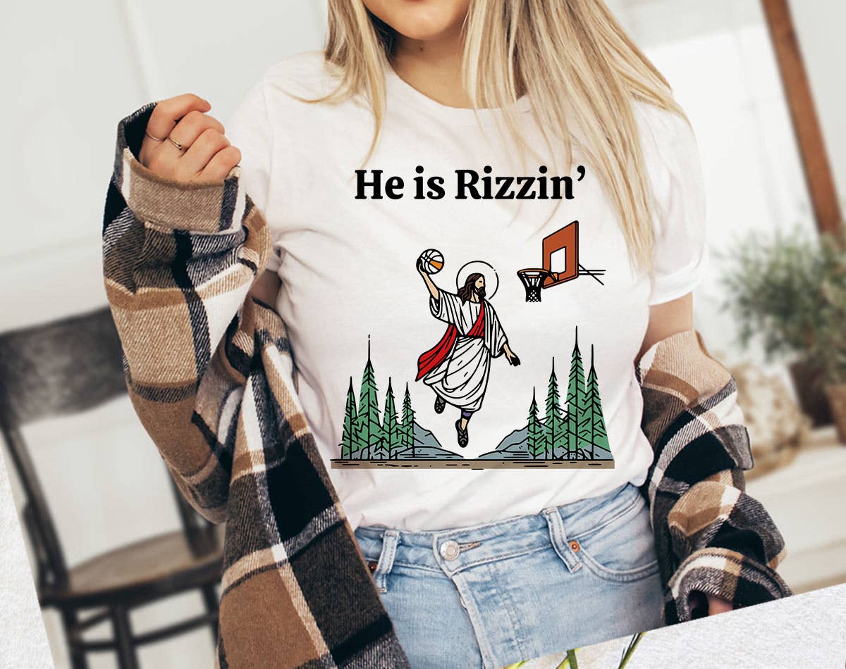 He Is Rizzen' - Funny Jesus Easter T-Shirt