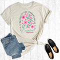 Faith Floral Fearfully and Wonderfully Created Graphic Tee
