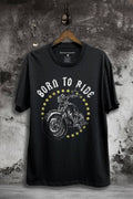 Born To Ride Motorcycle Graphic Top