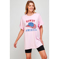 Howdy America Vintage   Graphic  Oversized Tee