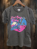 Bad Moon Rising Chopper 1980's Distressed T-Shirt