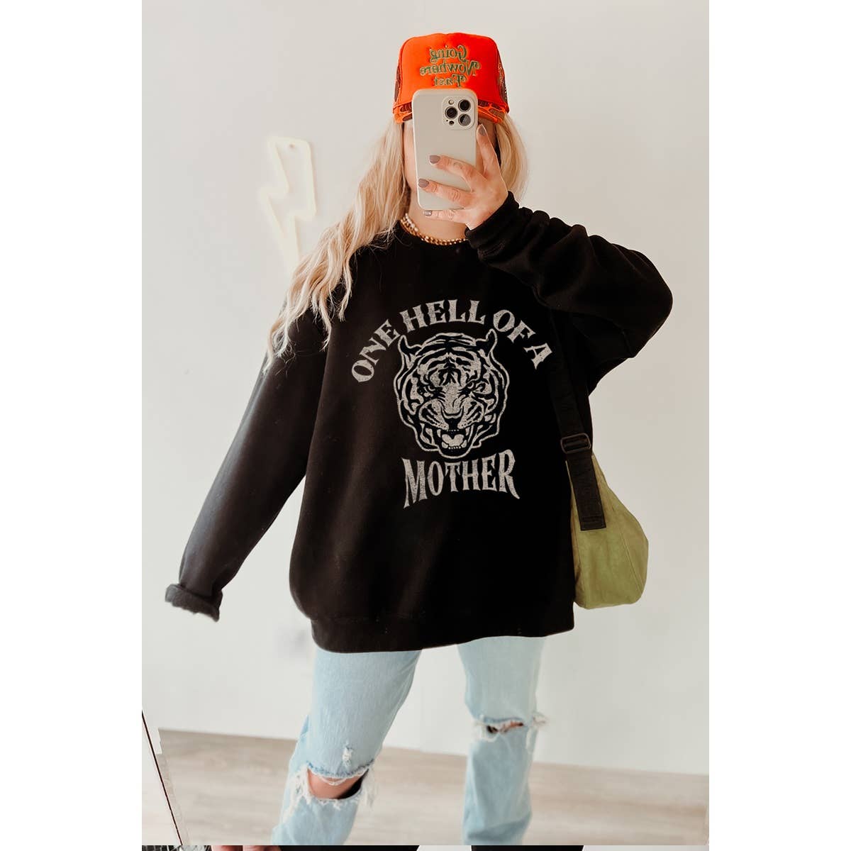 One Hell of A Mother  Vintage  Sweatshirts