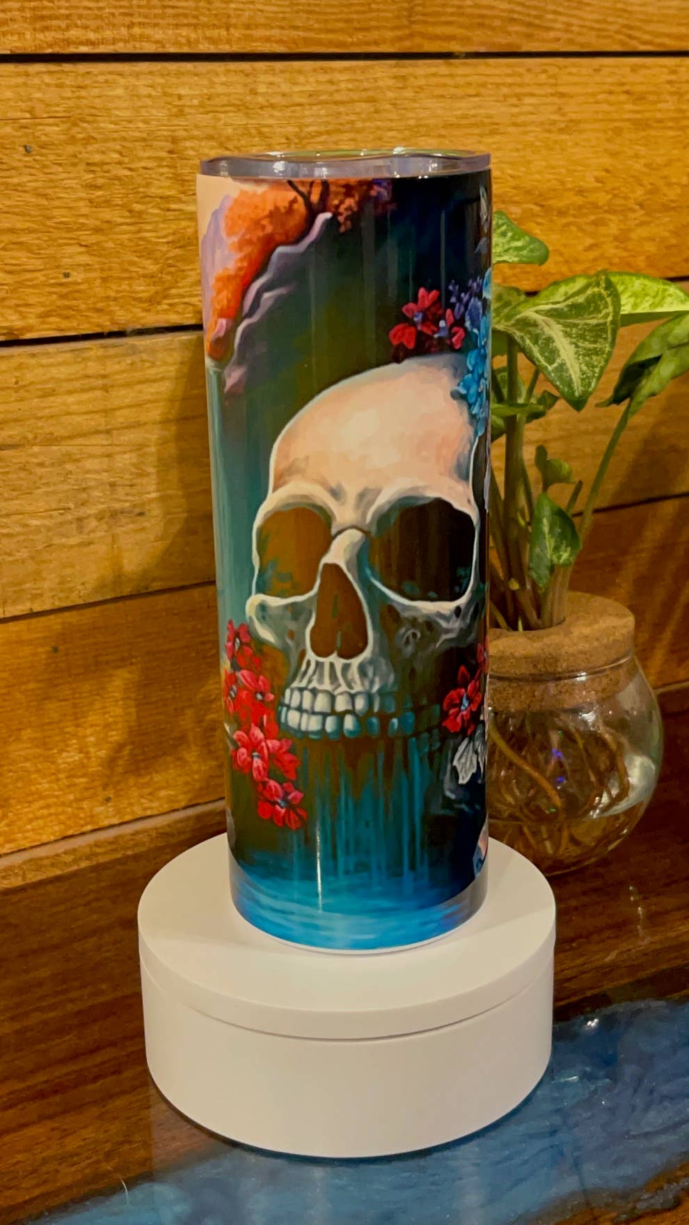 Skull & Swamp Tumbler 20 oz Stainless Steel W/Straw