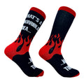 Men's Thats A Horrible Idea What Time Socks