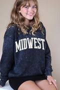 Midwest Puff Graphic Mineral Brushed Sweatshirt