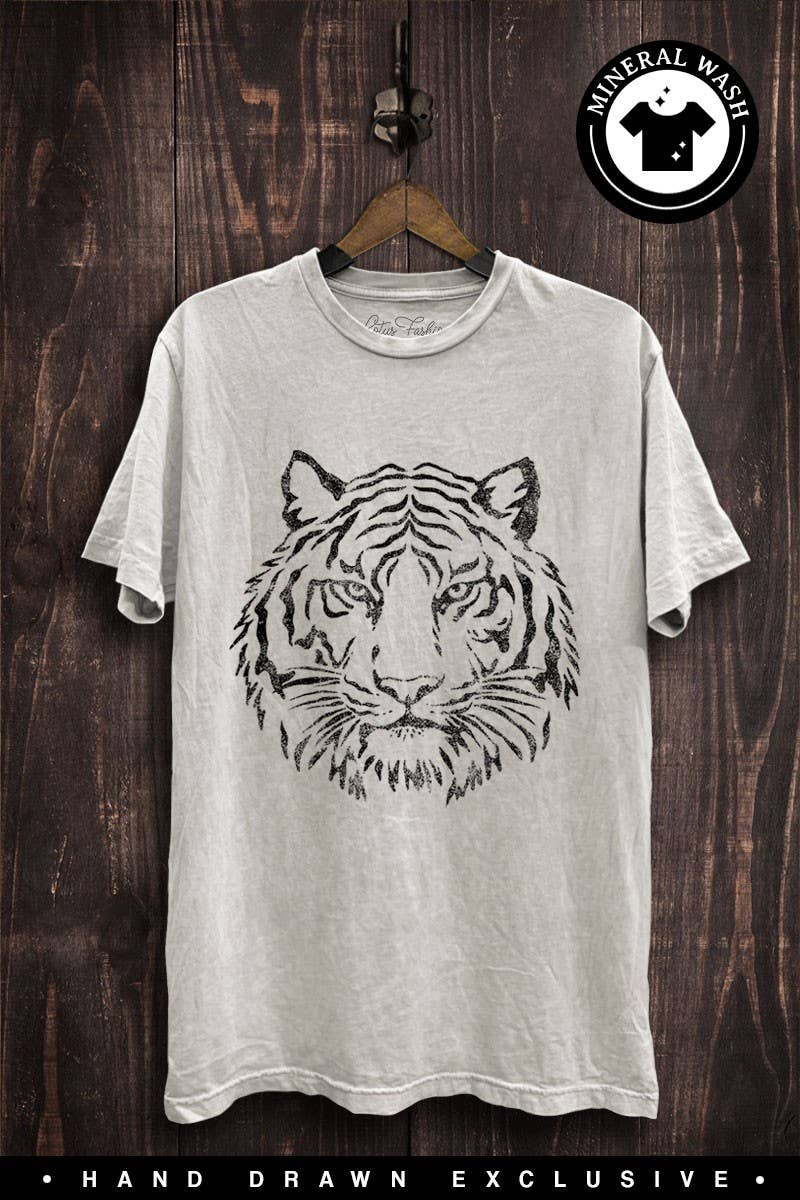 Tiger Face Graphic Top