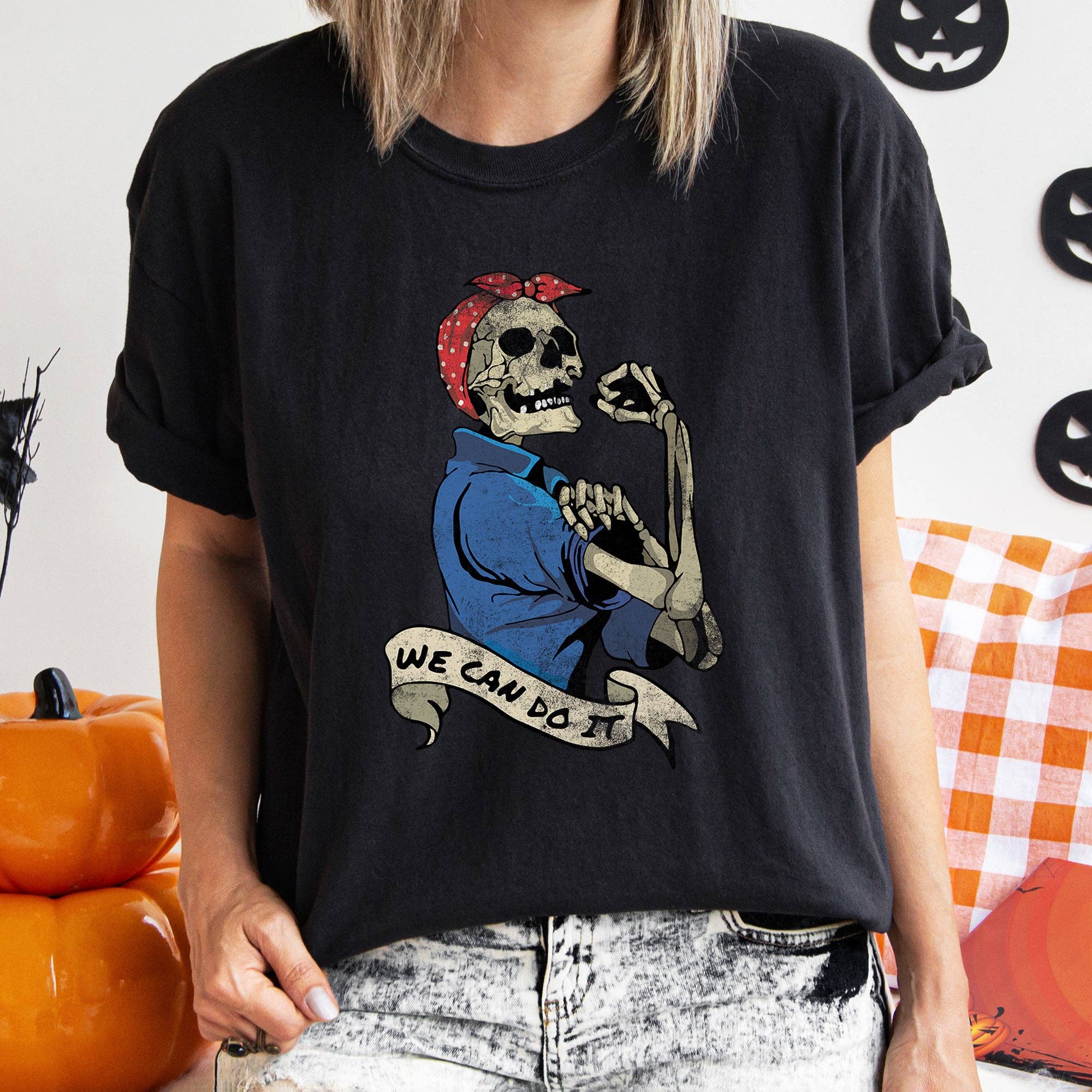 Rosie the Riveter We Can Do It Retro Halloween T-Shirt