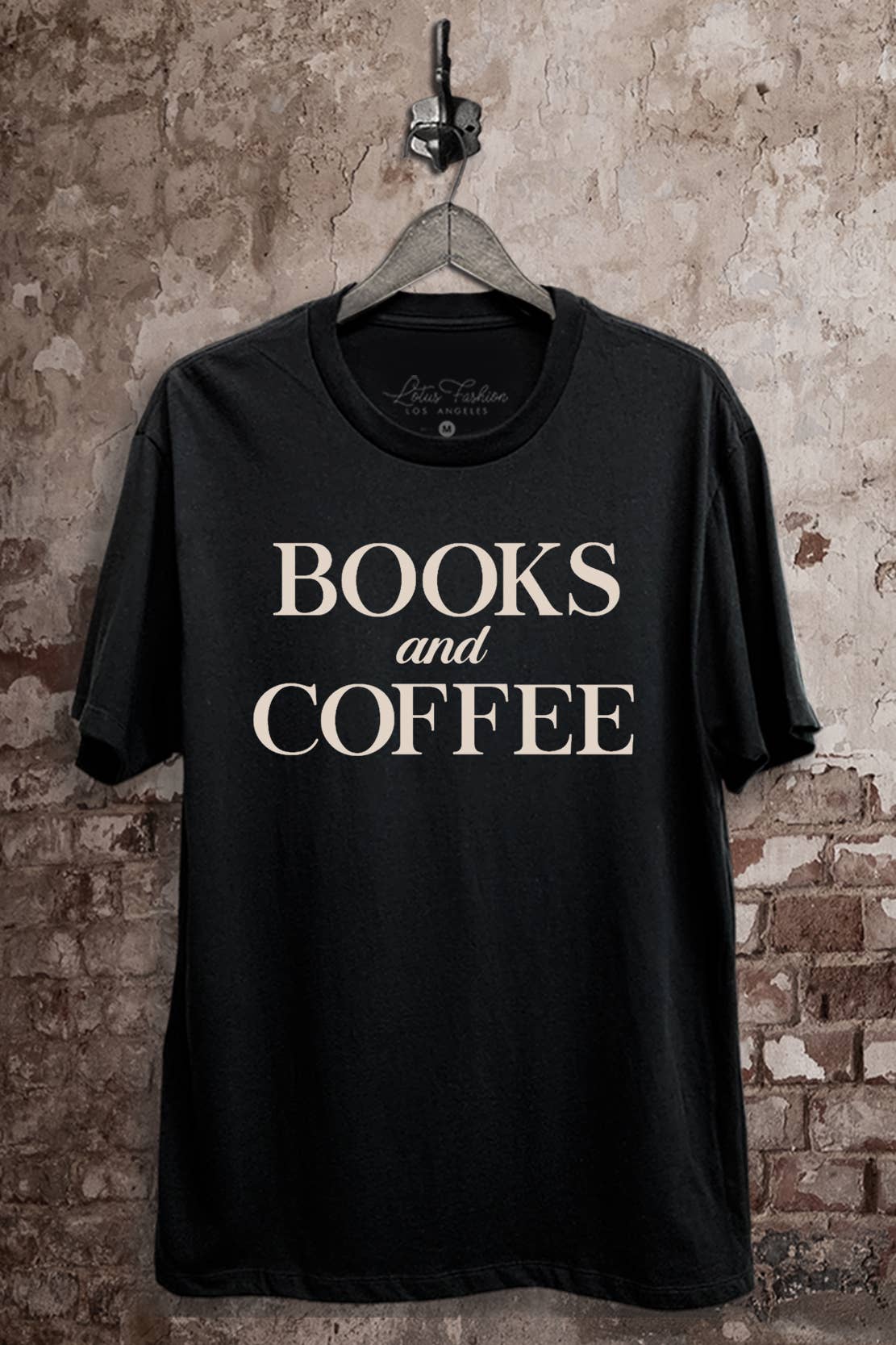 Books and Coffee Graphic Top