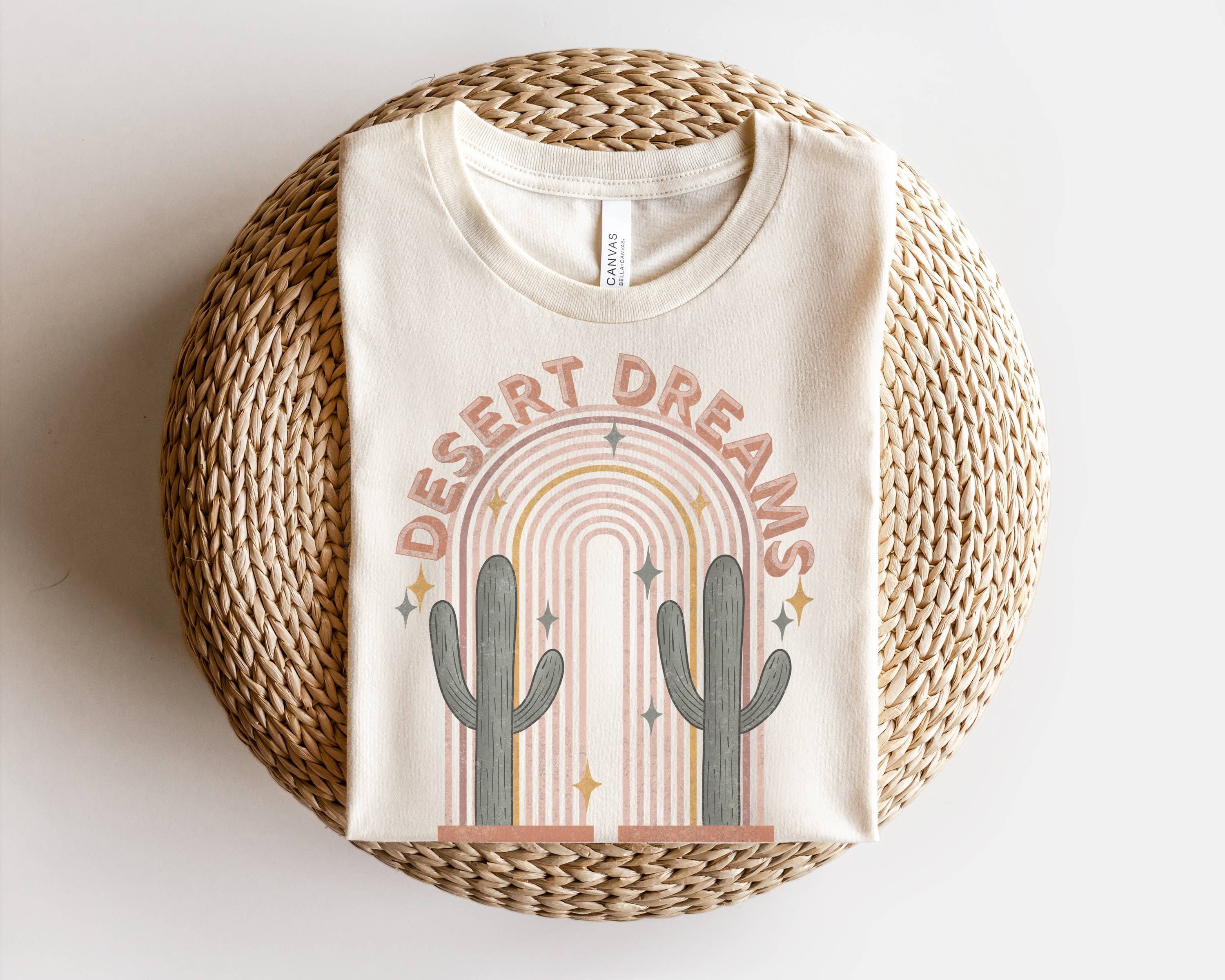 Desert Dreams Women's Graphic Tee Western Cactus Tees