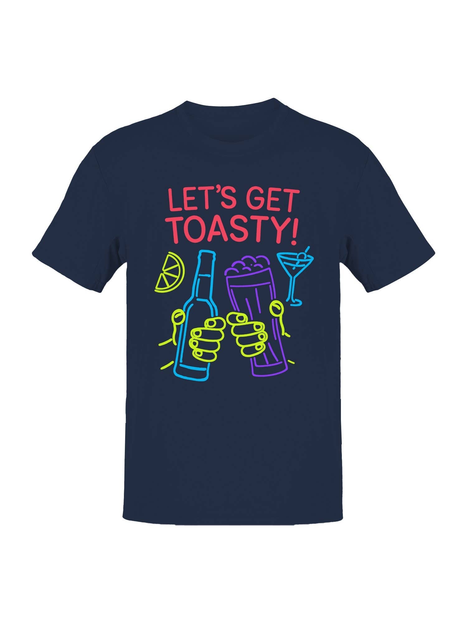 Neon Party: Let's Get Toasty! Men's T-Shirt