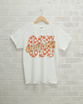 Osu Cowboys Twisted Check White Comfort Colors Tee