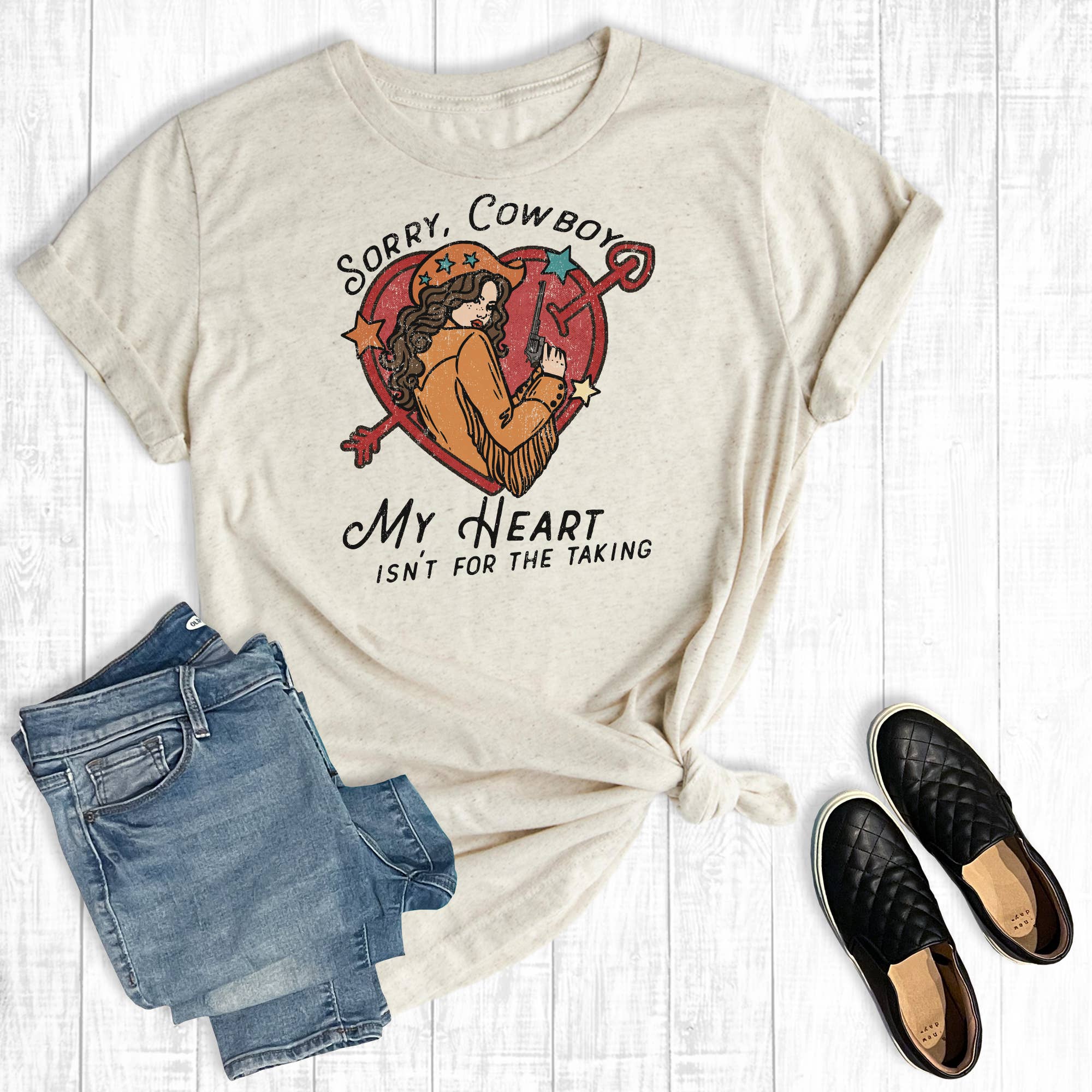Sorry Cowboy My Heart Ain't For Taking Graphic Tee