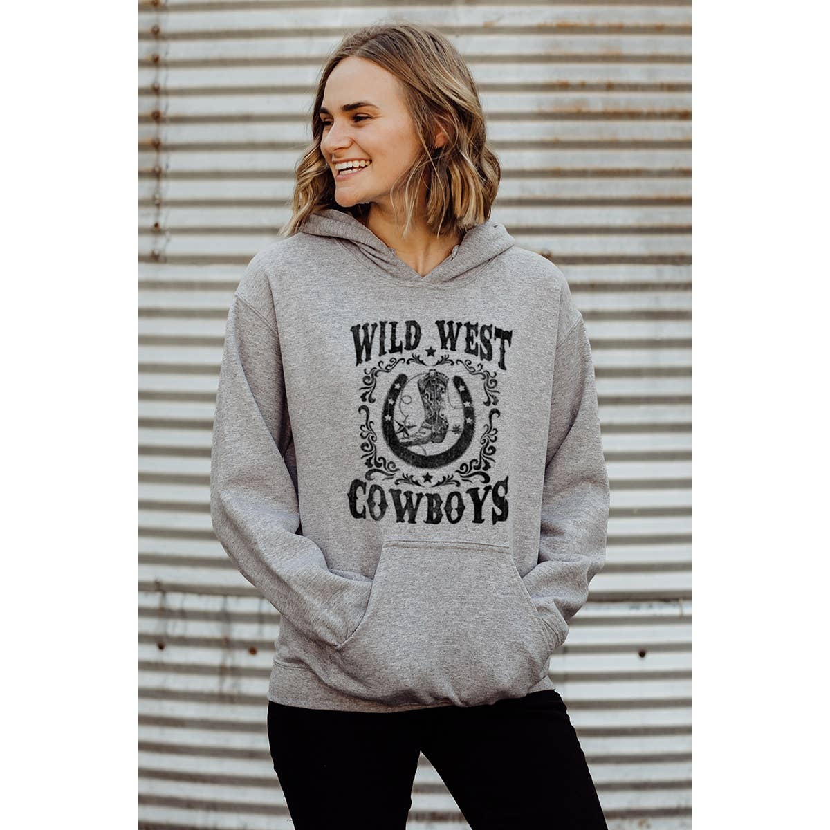 Wild West Cowboy Graphic  Hoodie