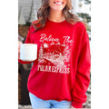 Believe the Polar Express Christmas  Vintage Graphic Sweatsh