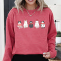 Christmas Cats, Kitties, Cat Lovers, Santa, Xmas Sweatshirt