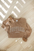 Football Puff Mineral Washed Long Sleeve Graphic