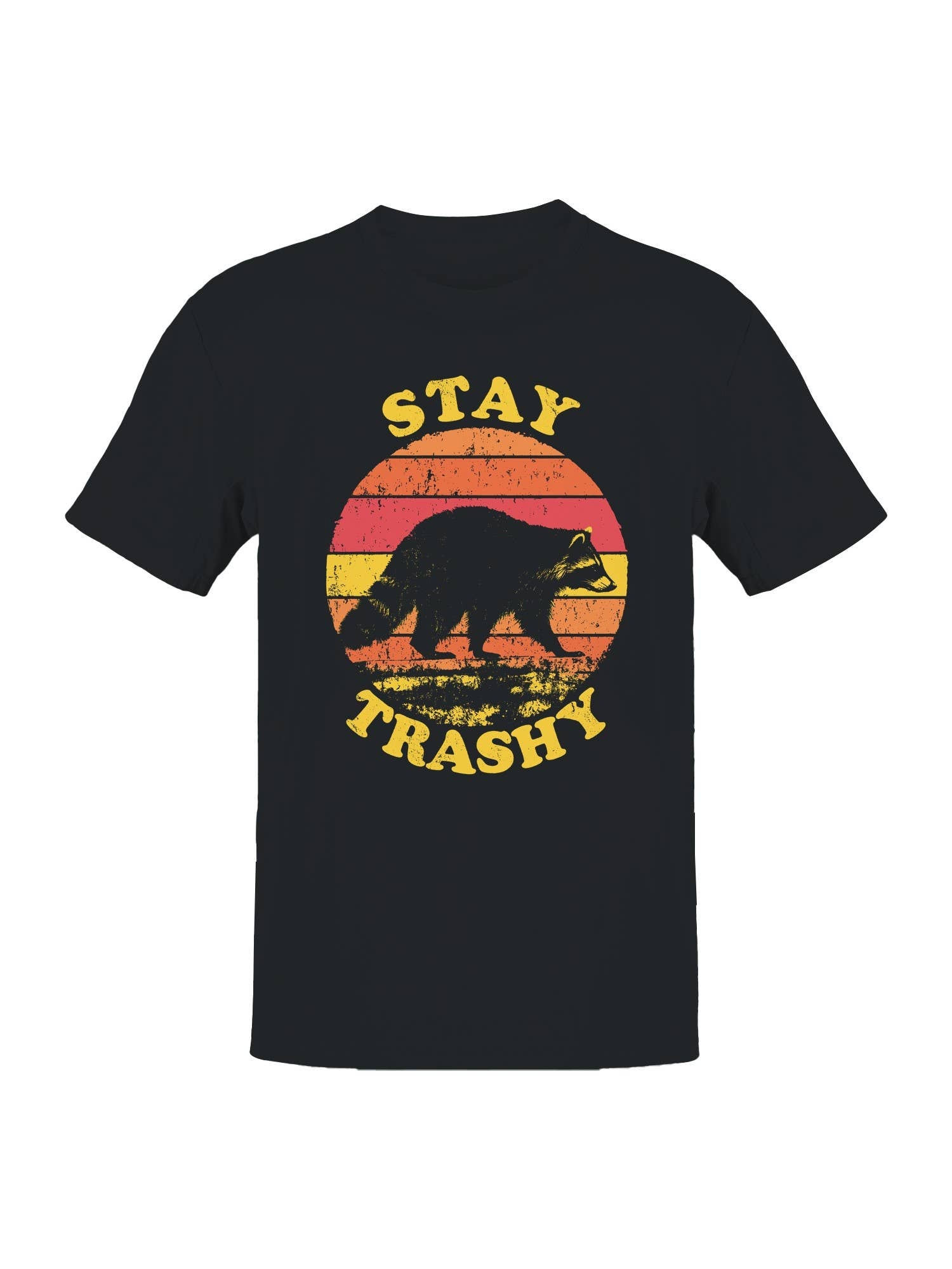 Stay Trashy Raccoon Vintage Design Men's T-Shirt