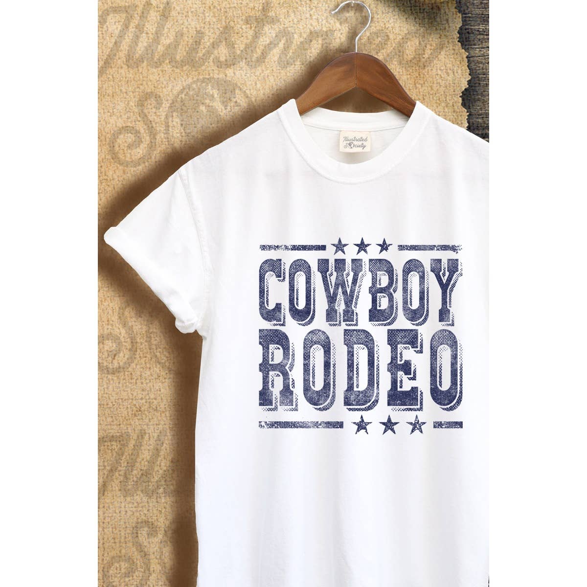 Cowboy Rodeo Vintage Graphic  Tee