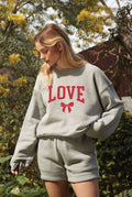 Love Bow  Mid Graphic Sweatshirt