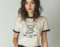 Easily Distracted By Cows -  Funny Highland Cow Ringer Shirt