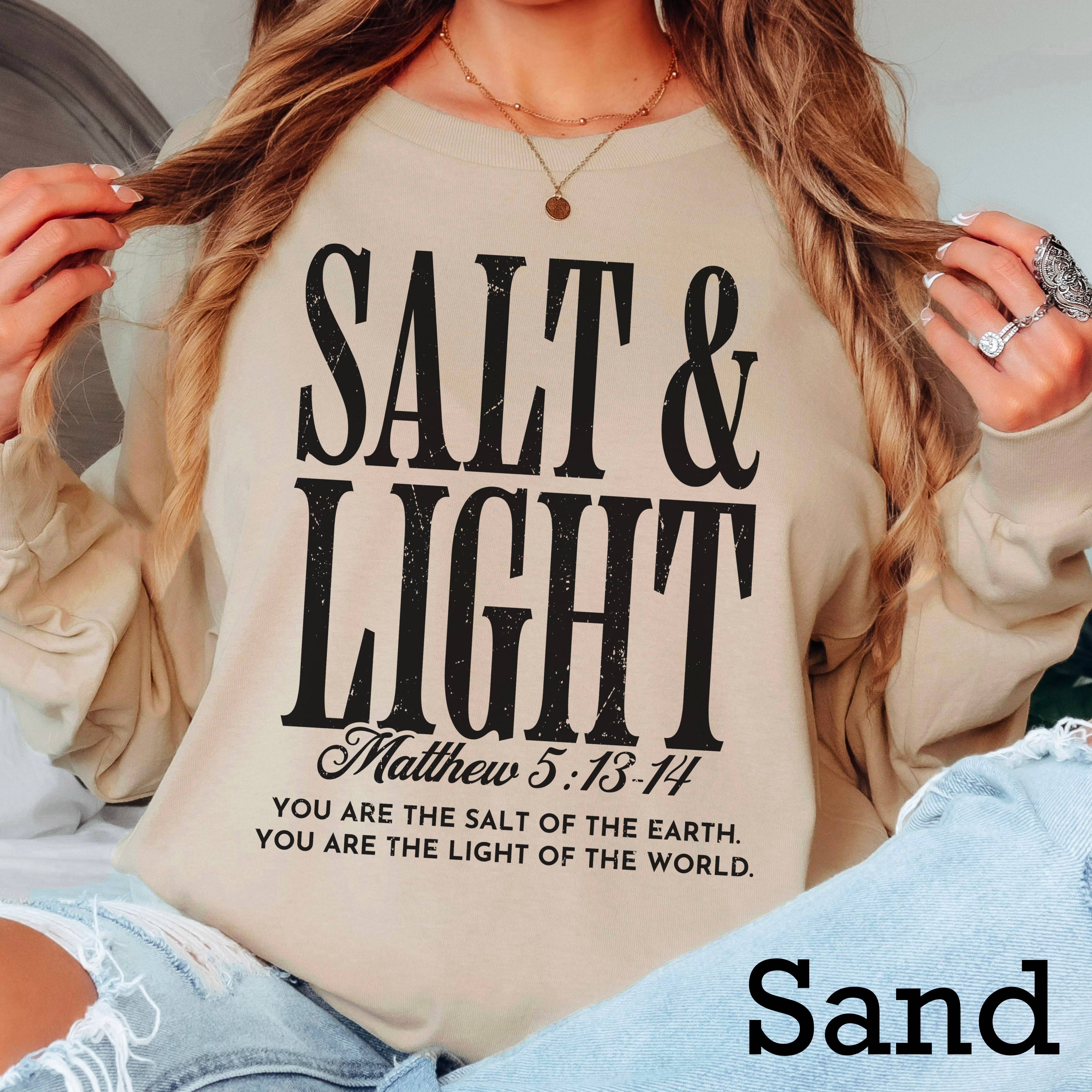 Salt & Light Long Sleeve Christian Shirt