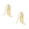 Cz Gold Dipped Wing Ear Crawler