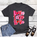 Valentine Love Love Love Graphic Tee