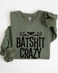 Batshit Crazy, Skeletons, Ghost, Skull, Halloween Sweatshirt