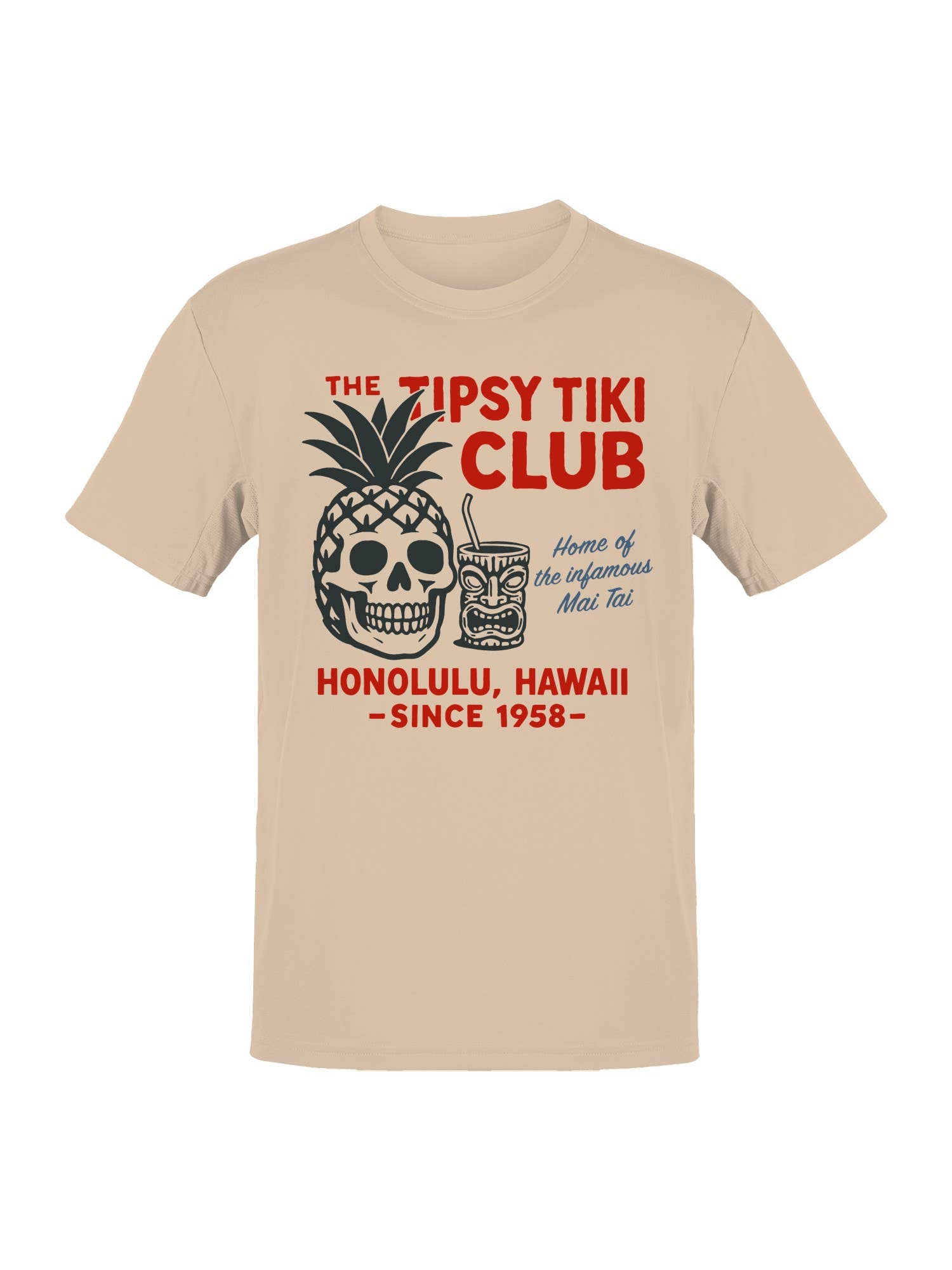 Tipsy Tiki Club Honolulu Art Men's T-Shirt