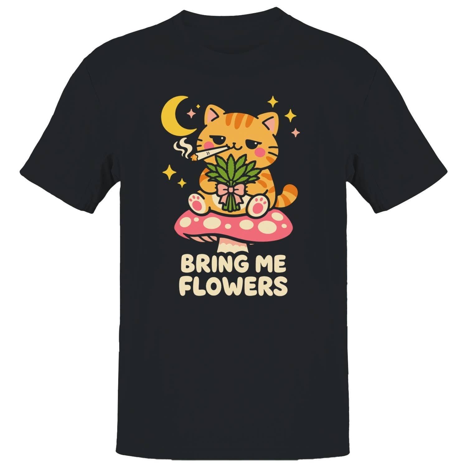 Cute Stoner Cat Men's T-Shirt