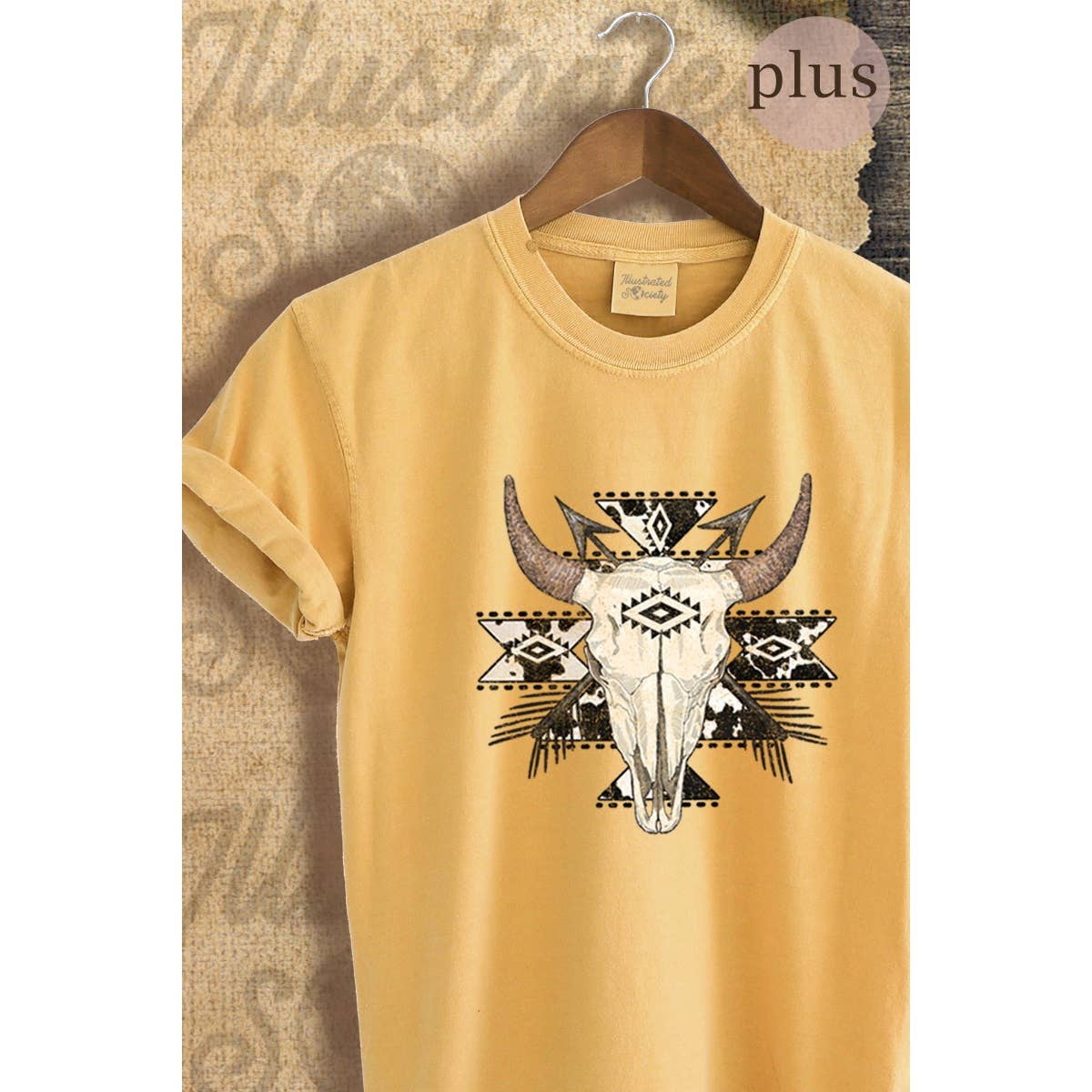 Skull Vintage Graphic Plus Tee
