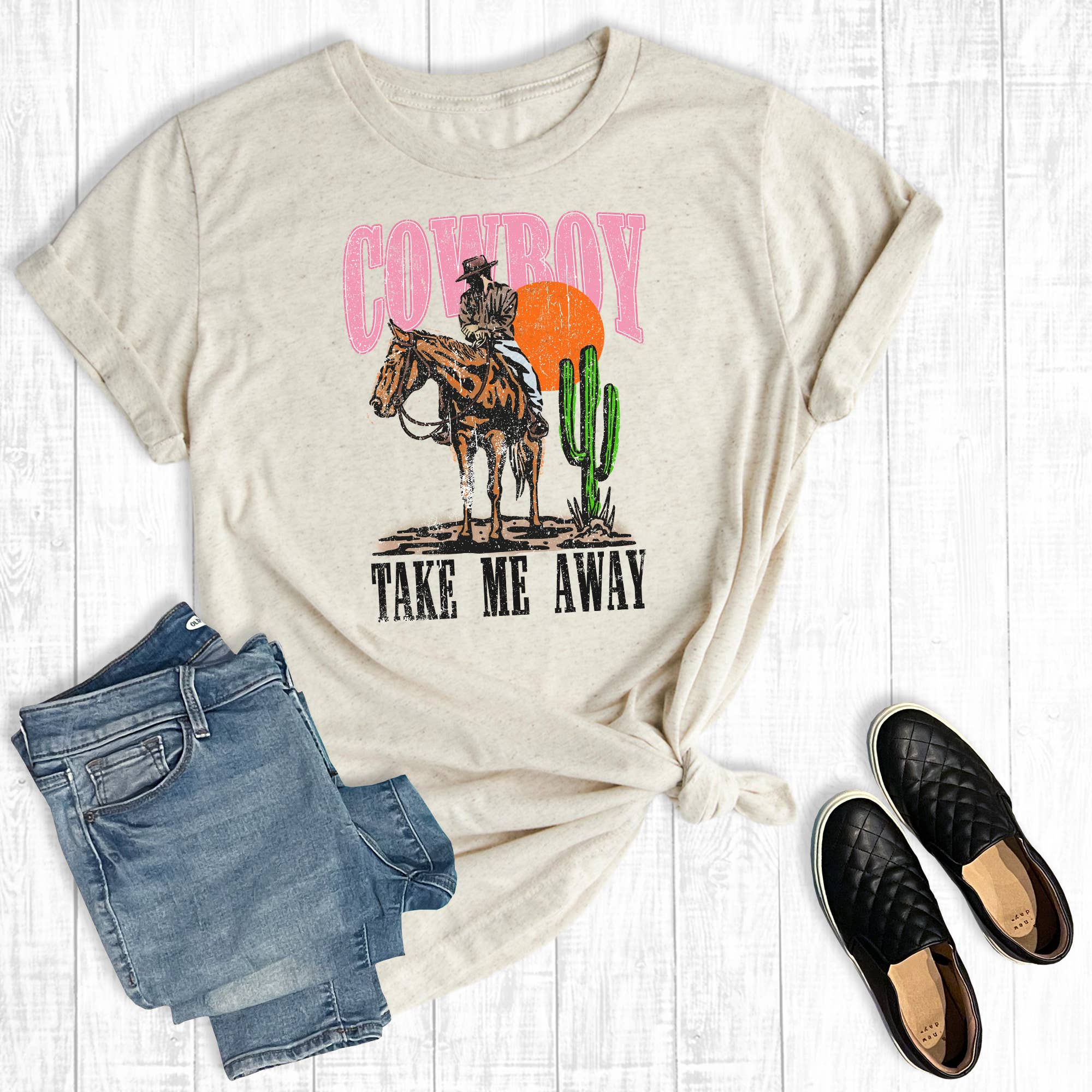 Western Cowboy Take Me Away Graphic Tee