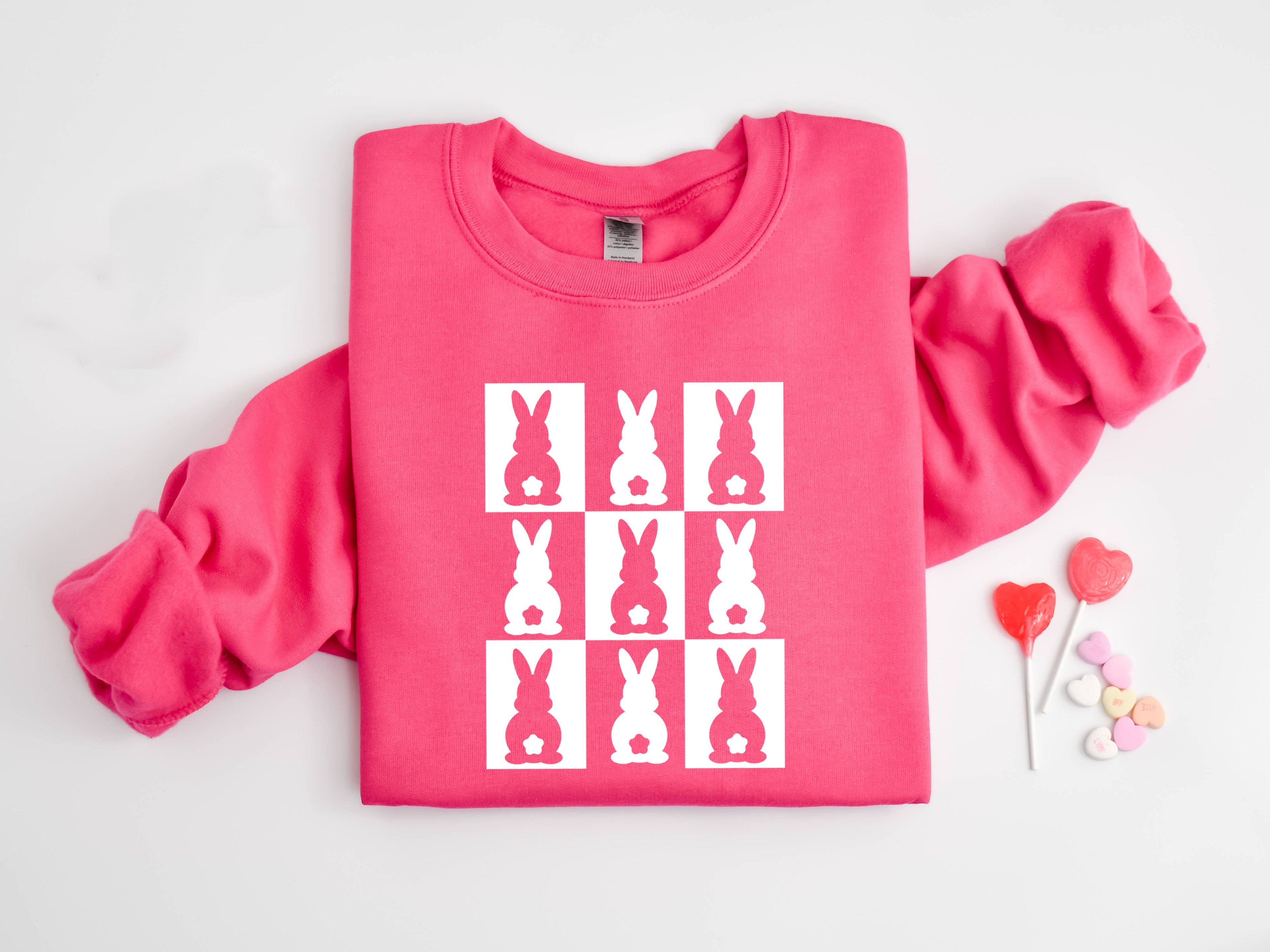 Easter Sweatshirt, Easter Graphic Apparel, Bunny Apparel