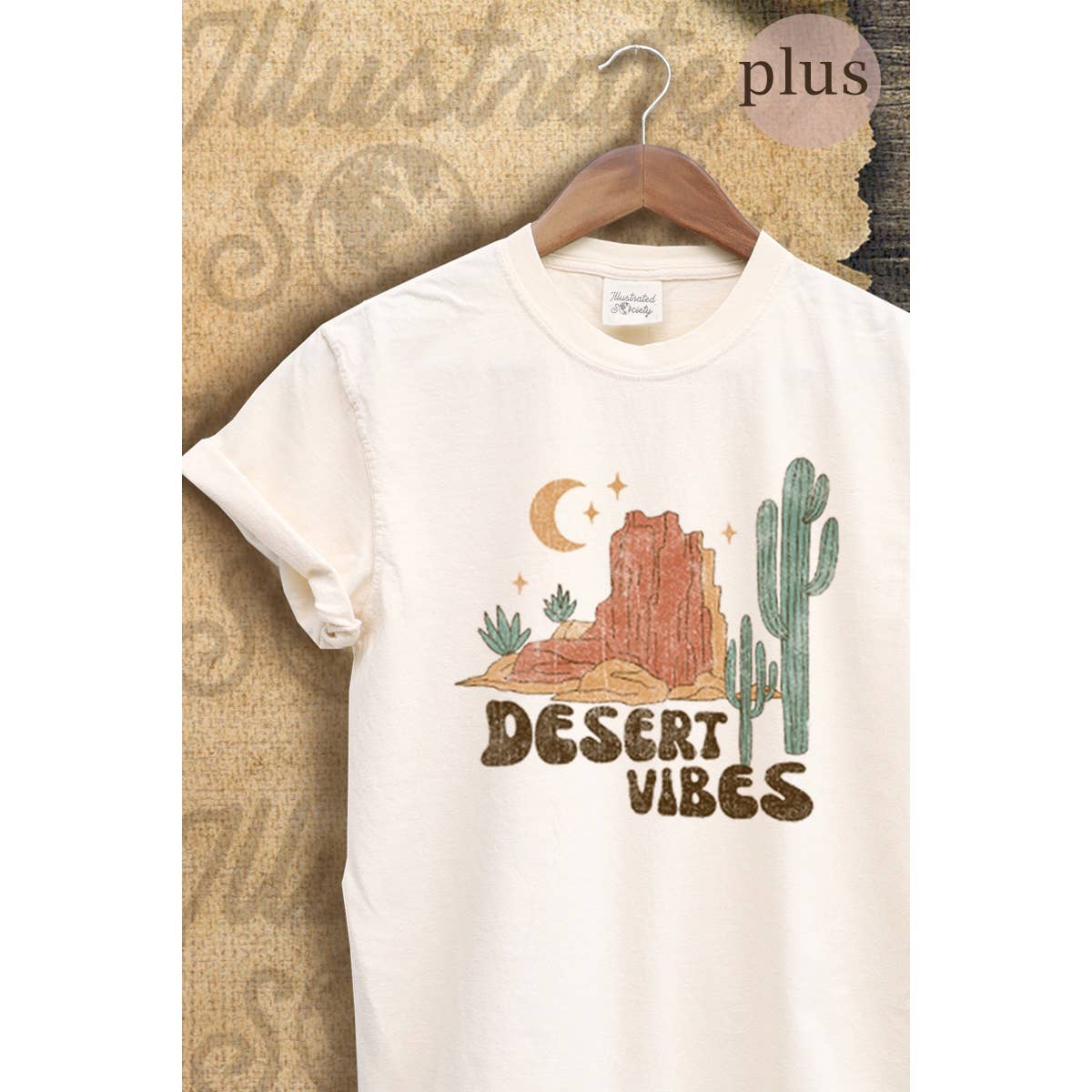 Desert Vibes  Vintage Graphic Plus Tee