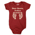 Dear Santa Define Good Baby Bodysuit