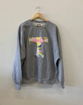 Tennessee Vols Quilted Applique Ash Gray Thrifted Sweatshirt