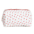 Heart Textured Zipper Pouch