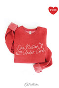 One Nation Under God Plus Graphic Sweatshirt