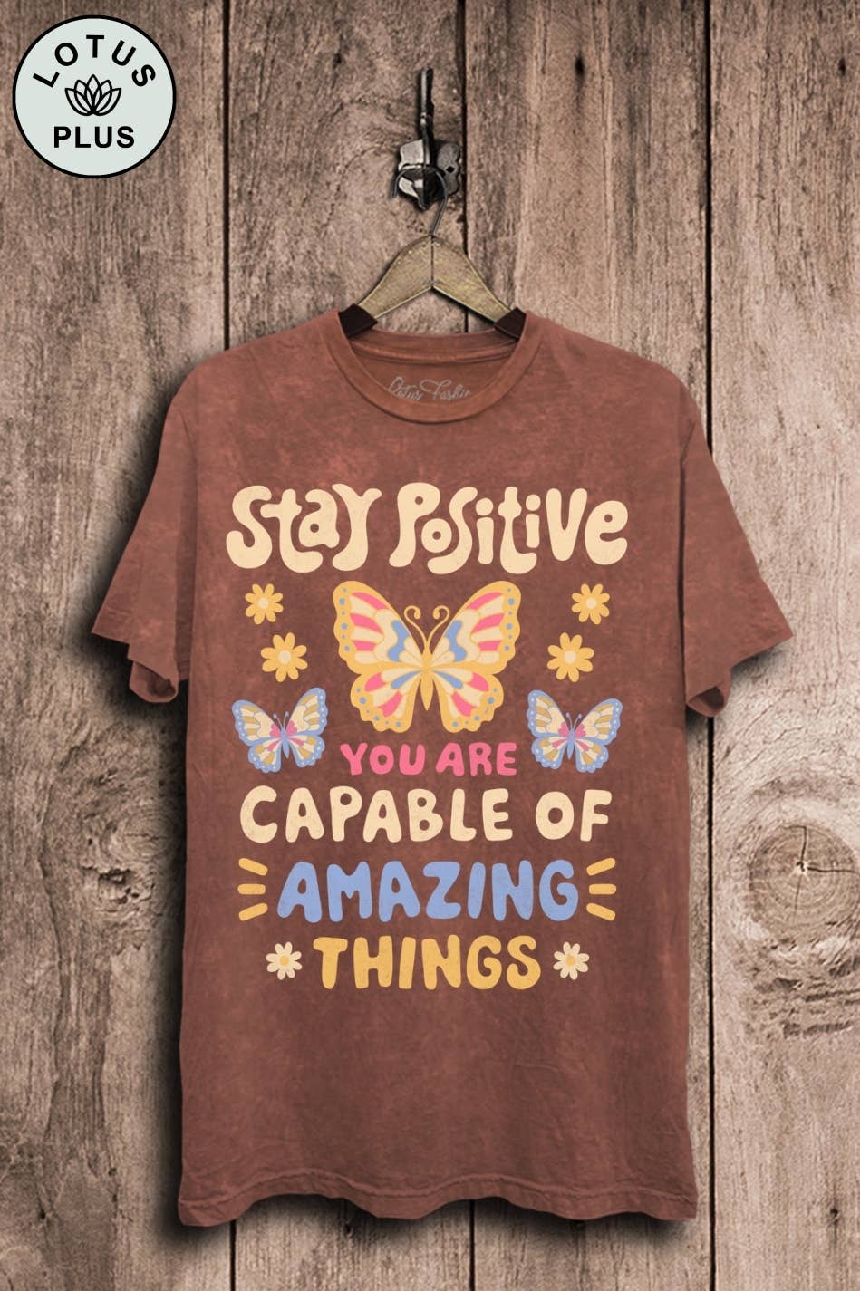 Stay Positive Graphic Top