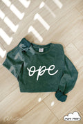 Ope Puff Print Mineral Washed Long Sleeve Graphic