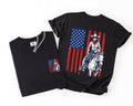 American Girl, Western, USA Flag, Horse, 4th of July T-Shirt